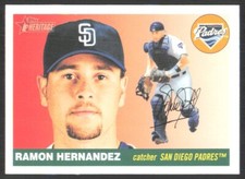 2004 Topps Heritage Ramon Hernandez San Diego Padres #78
