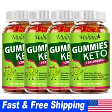 Keto Slimming ACV Gummies 120,000mg Apple Cider Vinegar Weight Loss, 60 Pills US