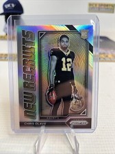 2022 Prizm Football Chris Olave Rookie Card New Recruits Silver Prizm  Saints