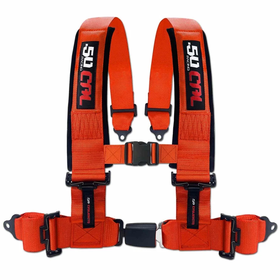 Asiento de tope RZR y arnés NARANJA con hebilla automática Polaris RZR XP1000 Turbo S 900/1000 Foto 3 de 4