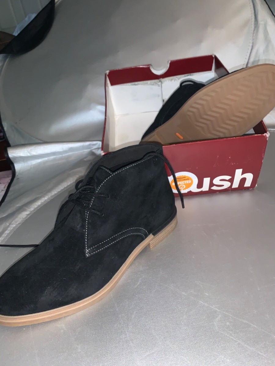 Hush Puppies Black Suede Chukka Boots Men's