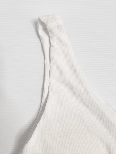 COTTON ON White double trouble knot tank with built in bra Sz L NEW WITH TAGS - Picture 2 of 9