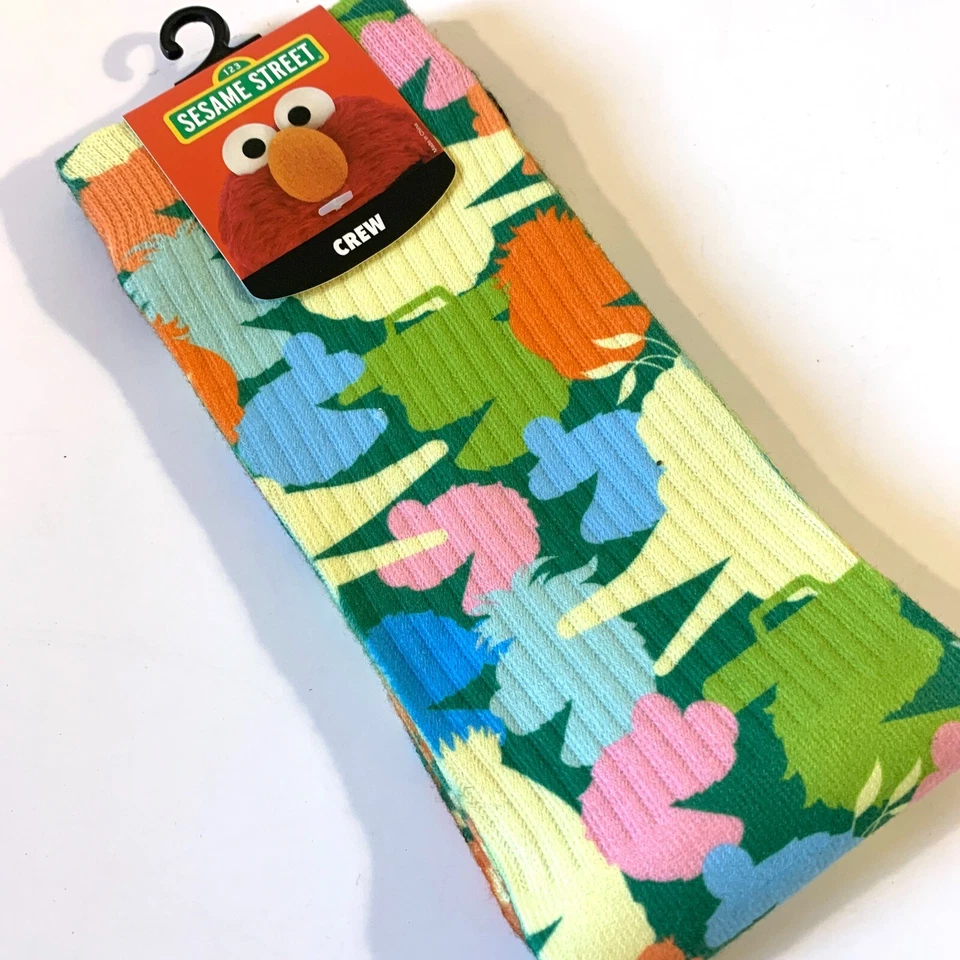 Calcetines cortos Sesame Street Workshop Muppet Silhouettes 1 par de zapatos talla 10-13 Foto 3 de 4