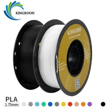 2KG 3D Printer Filament PLA 1.75mm Black White Material Spool 2 Bundles 1KG Roll