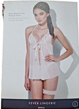 Ivory Bridal Lingerie Set Plus Size 16 18 L Open Cup Babydoll Wedding Chemise