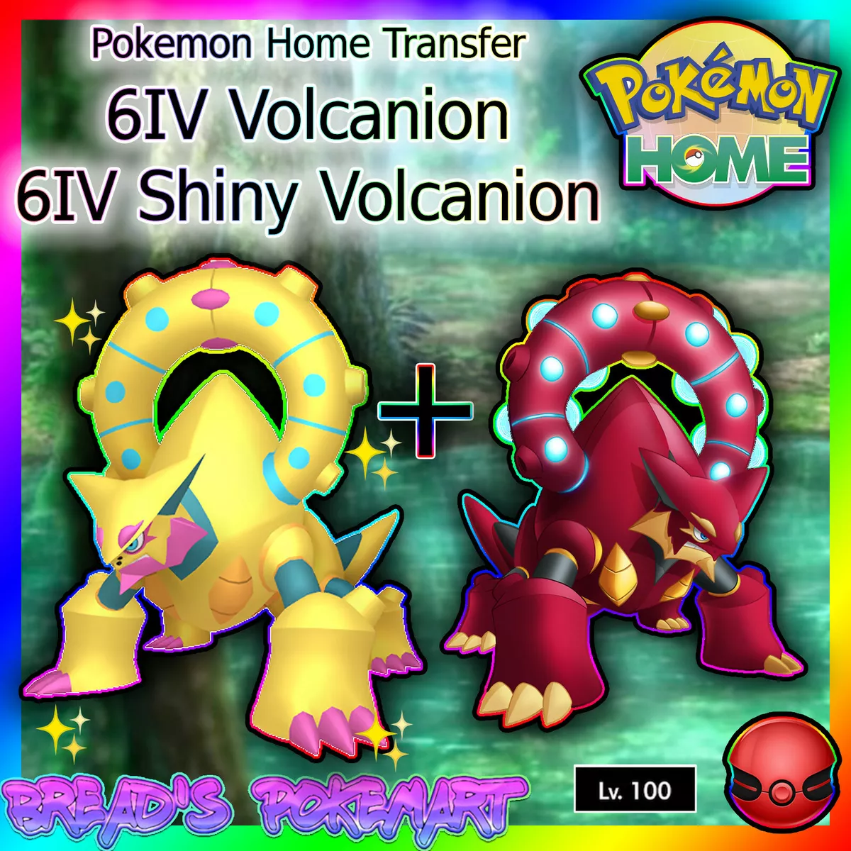 ✨Shiny Volcanion Hoopa Meloetta Magearna 6IV ALL 5 BUNDLE✨ Pokémon HOME  Transfer