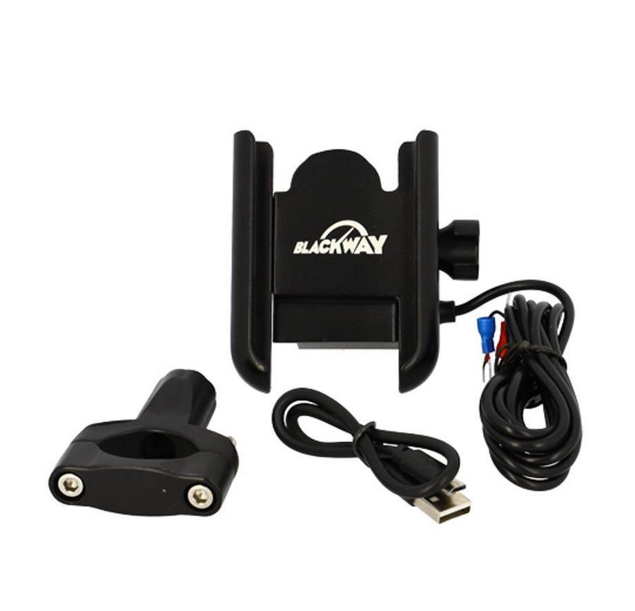 Support smartphone alu guidon Blackway pour suivre votre GPS sans panne