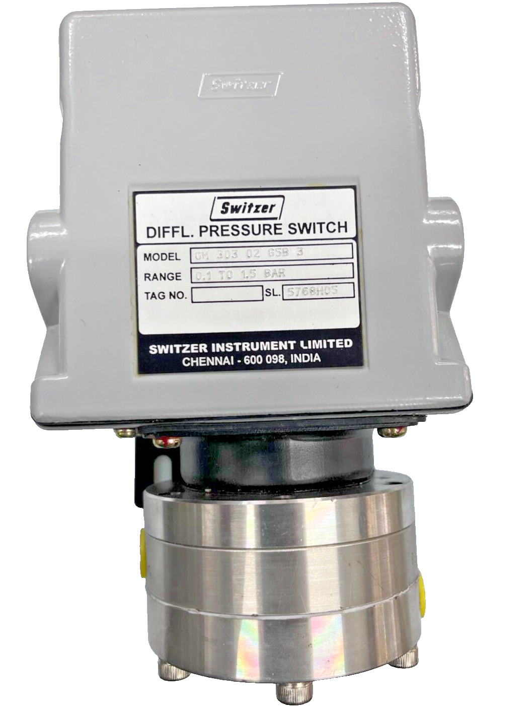 SWITZER Model 303 GM 303 05 G5 B3 Differential Pressure Switch 0.1 to 1