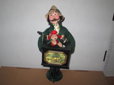 Byers Choice Retired 2000 Organ Grinder Man with Monkey