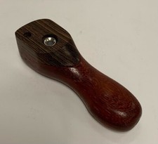 HARD WOOD SMOKING PIPE WITH SMOKE THROUGH LID SCREEN 4" STYLE "A" - USA MADE