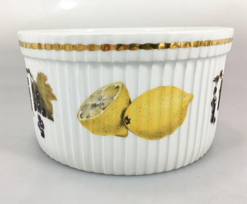 Juego de 3 cazuelas Royal Worcester Evesham de porcelana dorada para souffle de frutas - Imagen 6 de 11