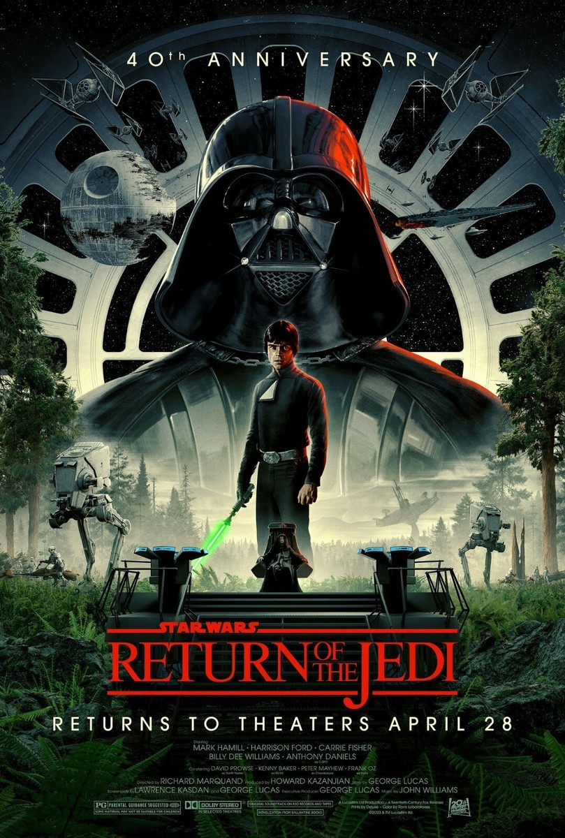 STAR WARS RETURN OF THE JEDI ポスター 1983 Star Wars Return Of The Jedi 40th Movie Poster 11X17