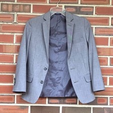 Chaps Medium Gray Two-Button Blazer Boys Size 10 Regular