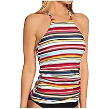 Anne Cole Women's Standard Tankini, Multi Print, SMALL
