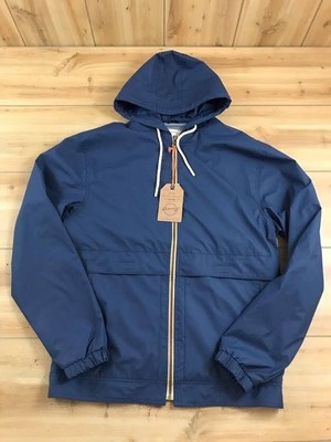 Weatherproof Vintage Rain Jacket Mens Sz Small Hooded Pockets Lightweight Blue