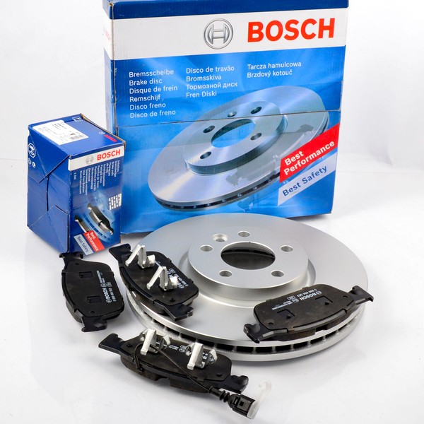 2X Bosch Bremsscheiben 340Mm + BeläGe Satz Wako FüR VW Transporter 5 6 Multivan-image