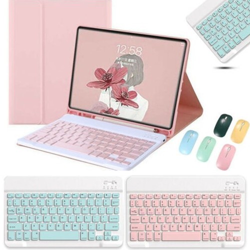 For iPad 5/6/7/8/9th Gen Air 4 5 Pro 11 Bluetooth Keyboard Case Cover With Mouse - Picture 2 of 25