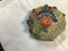 The Cellar Wall Plaque Fruits Made in Italy for Macy’s  7 3/4"