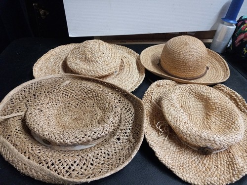 Natural Woven Straw Womens Sun Hats | eBay