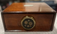 Antique HABIRSHAW WIRES & INDIA RUBBER NY Wood Drawer BOX  RARE 1910 HISTORICAL