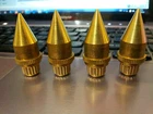 4x hifi Brass housing Speaker Spike Height Adjustable Stand Feet M8