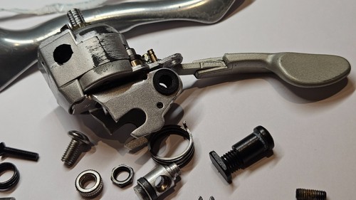 6501 Shimano Schalthebel links und rechts (rechter ist zerlegt) / gear shifter - Bild 5 von 5