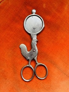 Vintage Rooster Shaped Egg Scissors