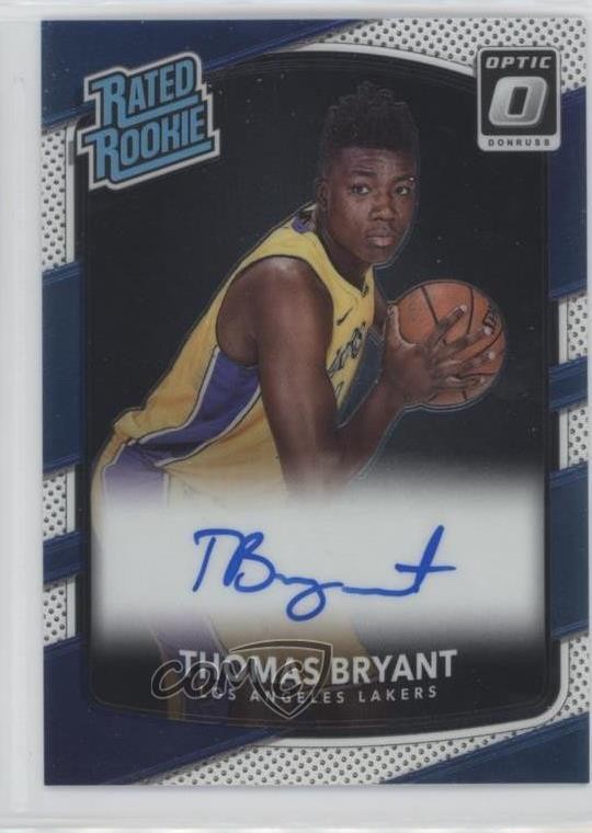 2017-18 Panini Donruss Optic Rated Rookie Signatures Thomas Bryant #160 Auto 5h9