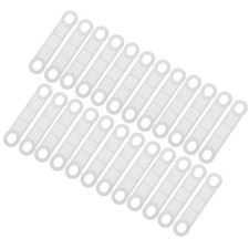 100Pcs Non-Slip Silicone Hanger Grips Clothes Hanger Strips, Milky 4.13" x 0.79"
