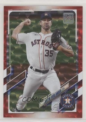 2021 Topps Red 118/199 Justin Verlander #112 0jq8