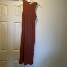 Prologue Beige Midi Ribbed Dress Sz small