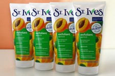 St. Ives Fresh Skin Exfoliating Face Scrub, Apricot Exfoliator 6 oz 4 Pack