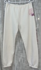 VTG Y2K 2008 PINK Victoria s Secret TEAM PINK My Favorite Sweats White Sz Small