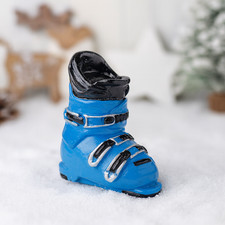Miniatur Skistiefel ca.4cm | Wichteltür Zubehör Winter | Wichtelhaus Weihnachten