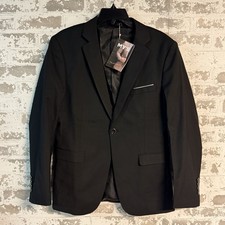 NWT MY'S Black Classic Men's Sport Coat Blazer Jacket Size XS
