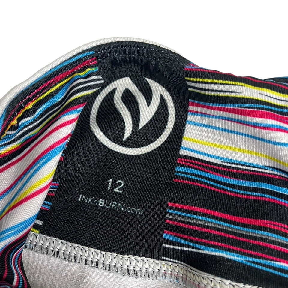 Leggings capri Ink N Burn Robot para mujer 12 Cyborg estampado atlético elástico Foto 3 de 4