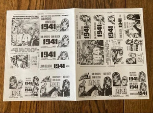 1941 (1979) RARE & VINTAGE Ad Sheet Steven Spielberg John Belushi Dan Aykroyd