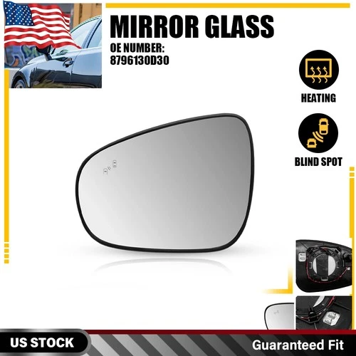 Left Side Mirror Glass For Lexus GS350 2013-2020 with Heated and Blind Spot