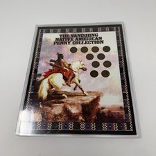 The Vanishing Native American Penny Collection 10 Indian Head Pennies Framed COA