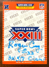 1989 NFL Pro Set ROGER CRAIG Autographed Football Card Super Bowl XXIII HOF