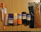 BNIP Craft Supplies To Make Autumn Wreath & More Mesh Pipe Cleaners Tule Hanger  — photo 1