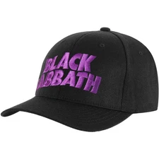 Men's Black Sabbath Demon & Logo Baseball Cap Adjustable Black