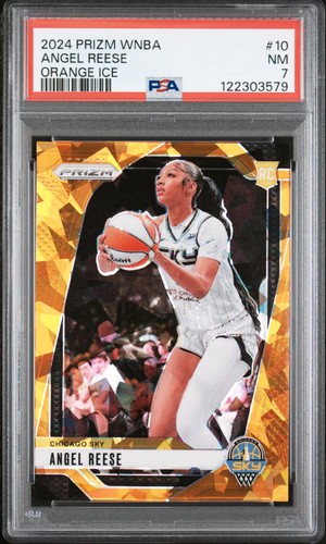 2024 Panini Prizm WNBA Angel Reese [Orange Ice] #10 card
