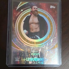 2025 Topps WWE Universe #25 Sami Zayn Gold Stone 30/99 
