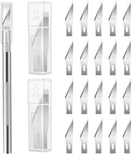 Kit Exacto Knife Set 33 Blade Refill Xacto For Leather Craft Pen Cutter Razor