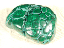 Big! Polished Deep Green Malachite Stalactite Or Stalagmite From The Congo 494gr