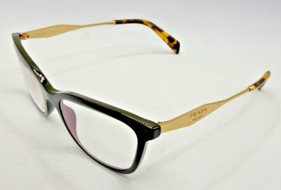 PRADA FRAMES ONLY EYEGLASSES VPR 02Y 1AB-101 BLACK / GOLD 52-17-140