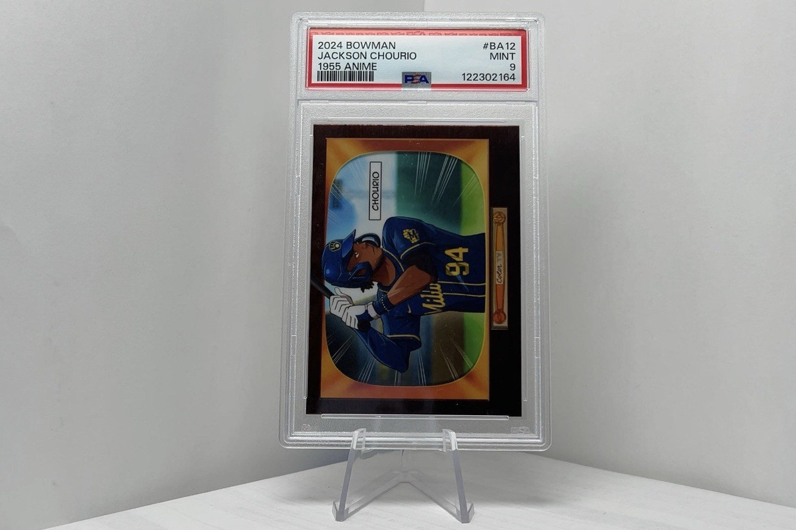 2024 Bowman Baseball '55 Anime Jackson Chourio #BA-12 (RC) PSA 9 Case Hit
