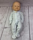 Vtg Berjusa Newborn Girl Baby Doll Lifelike Blue Eyes 16" Anatomically Correct