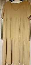 Layered Beige Maxi Dress Size XL VGC